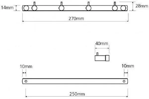 Крючок для полотенец Bemeta Neo 104606105