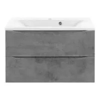 Тумба под раковину Vincea Mia 800 подвесная, 2 выкатных ящика soft close, Beton