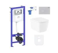 Комплект инсталляции и унитаза 7 в 1 Lavinia Boho Relfix Aveo Rimless 87040127