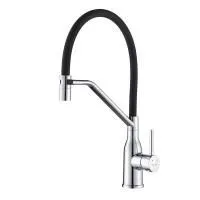 Смеситель для кухни с гибким изливом Shevanik S343-3, хром