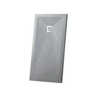 Поддон для душа из искусственного камня Vincea VST-4SR9012G, 1200*900*25, серый