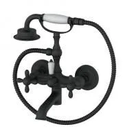 Смеситель для ванны с душем WONZON & WOGHAND, Черный матовый (WW-88639020-MB)