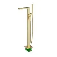 Смеситель напольный для ванны с душем Timo Selene 2210/17Y-CR золото матовое