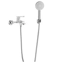 Смеситель для ванны Savol S-600603AW, хром/белый