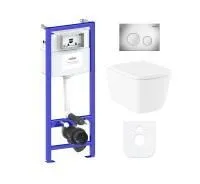 Комплект инсталляции и унитаза 6 в 1 Lavinia Boho Relfix Aveo Rimless 77040126