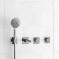 Встраиваемый комплект для ванны WasserKRAFT с лейкой и изливом A4651.293.295.271.087.127