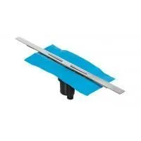 Желоб BERGES водосток SIMPEL 1000 хром глянец S-сифон D50/105 H50 вертикальный