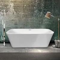 Ванна акриловая Vincea VBT-401-1700, 1700*800*580 цвет белый, слив-перелив в комплекте, хром