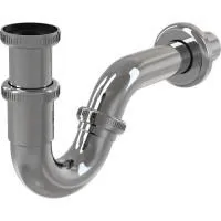 Сифон для биде Alcaplast Ø32 металл, A45G
