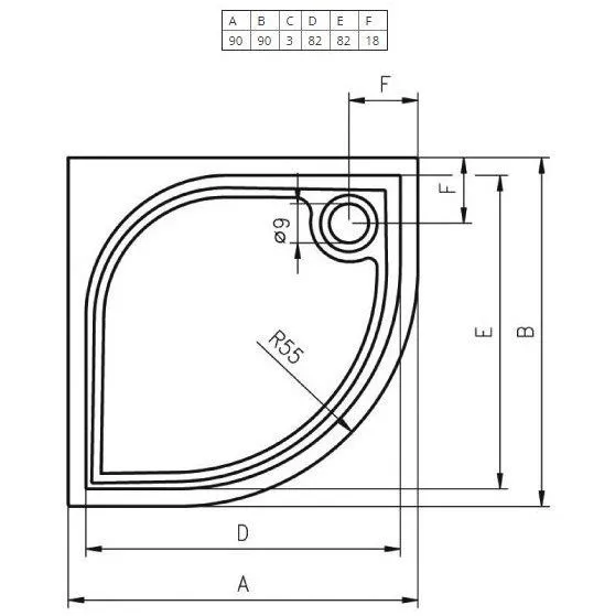 Панель для поддона Riho P14 90 P14005000000000