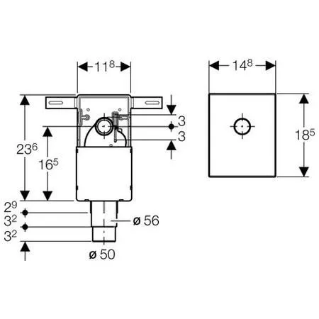 Сифон для раковины встраиваемый Geberit 151.120.21.1