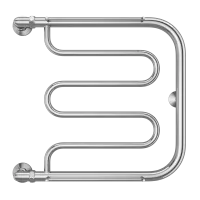 Полотенцесушитель водяной TERMINUS Фокстрот 1" БШ 500х500 без американок в комплекте