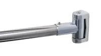 Карниз для ванной дуговой Fixsen, FX-25144, нерж.сталь-хром, max. 180 см