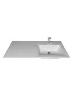 Orange Kandy KD-110RAR Раковина над стиральном машиной Kandy 110 правая, искусственный мрамор, белый