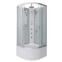 Душевая кабина Niagara Classic NG-2309-14BKTG 100х100х210-240, высокий поддон 40 см, стекло матовое