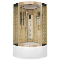 Душевая кабина Niagara Luxe NG-7790G 90x90x215, высокий поддон, стенки золото