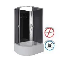 Душ.каб. Niagara Eco E110/80/40R/TN/BK (1100х800х1950) 4 места