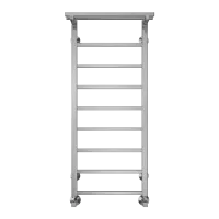 Полотенцесушитель водяной TERMINUS Контур с/п П9 400х1000 в комплекте с угловыми соединениями ГхШ 3/4 на 1/2