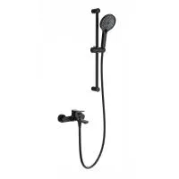 Смеситель для ванны с душевым гарнитуром WONZON & WOGHAND, Черный матовый (WW-C2036-MB)