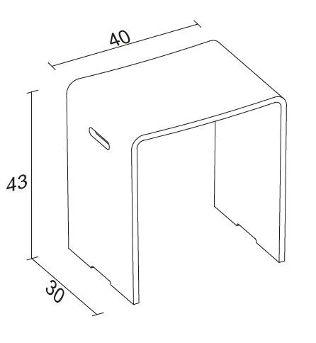 Cиденье для душа Riho Solid Surface AS03005