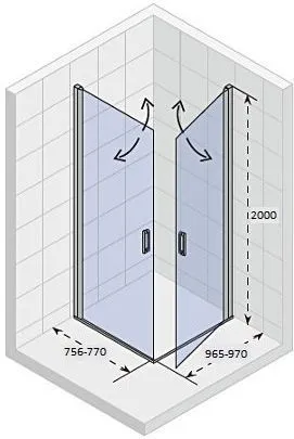 Душевой уголок Riho Novik Z209 80x100 GZ2080100
