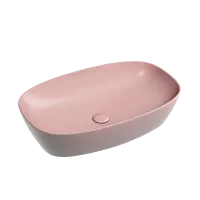 Умывальник Ceramicanova чаша накладная овальная (цвет Розовый Матовый) Element 600x380x138мм