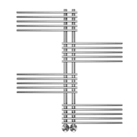Полотенцесушитель водяной TERMINUS Европа П20 70х1000  в комплекте с вентилями 3/4 на 1/2