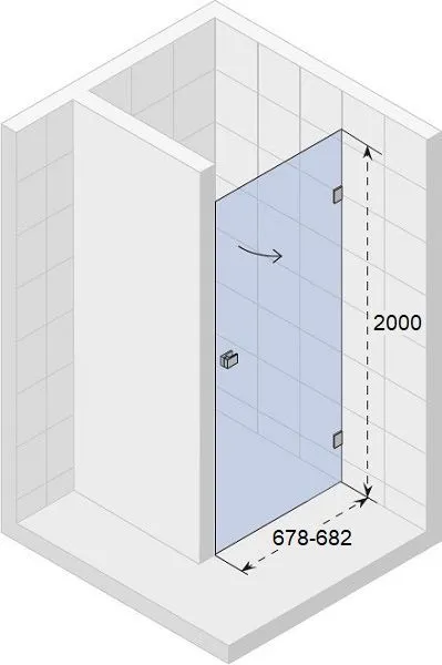 Душевая дверь Riho SZ Scandic NXT X101 70 R GX06082C2
