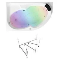 Гидро-аэромассажный комплект с хромотерапией 6 в 1 Lavinia Boho Grance Hill 36167HAC