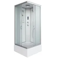 Душевая кабина Niagara Classic NG-1108-14P 90х90х215, средний поддон 26 см, стекло матовое с полкой