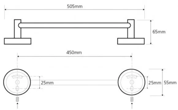 Держатель для полотенец Bemeta Omega 104104022 (50 см)