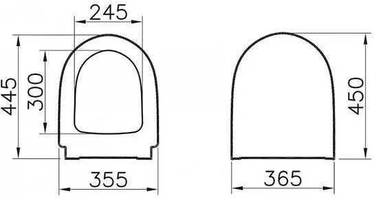 Крышка-сиденье для унитаза VitrA Sento 86-003-009