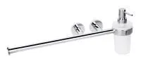 Держатель для полотенец с дозатором Bemeta Omega 104019012 (45 см)