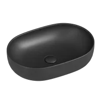 Умывальник Ceramicanova чаша накладная овальная (цвет Темный Антрацит Матовый) Element 600x415x135мм