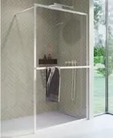 Душевая перегородка Riho Lucid GD400 100 GD410W000 белый матовый