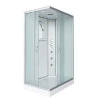 Душ.каб. NG-43285-14QG (1200х800х2150) низкий поддон(13см) стекло МАТОВОЕ 3 места