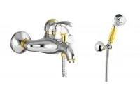 Смеситель для ванны Fiore Jafar 47CO5103, хром-золото