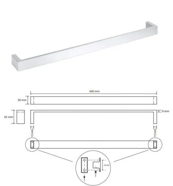 Держатель для полотенец Bemeta Gamma 145804042