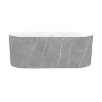 Акриловая ванна в наборе 3 в 1: отдельностоящая ванна, ножки, экран Wellsee Chalice Perfection 230605000