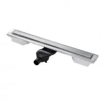 Желоб BERGES водосток C1 Norma 600 матовый хром S-сифон D50 H60 боковой