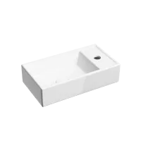 Умывальник Ceramicanova подвесной прямоугольный (чаша слева, отверстие под смеситель справа) Element 407x217x100