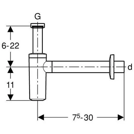 Сифон для раковины Geberit 151.034.11.1