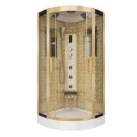 Душевая кабина Niagara Luxe NG-7715G 90x90x215, низкий поддон, стенки золото