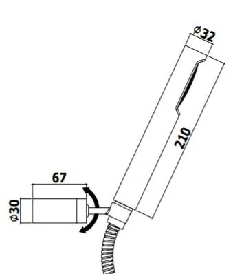 Душевой гарнитур Paffoni Birillo ZDUP036BO белый матовый