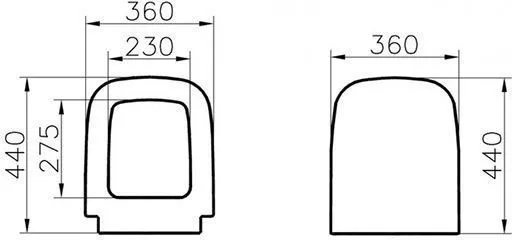 Крышка-сиденье для унитаза VitrA S20 77-003-001