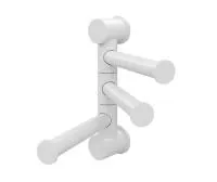 Держатель полотенец тройной WasserKRAFT Kammel WHITE K-1053W