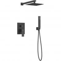 Душевая система Laveo Kvadrato BLQ_702P скрытого монтажа черный
