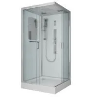 Душевая кабина Niagara Premium NG-6002-01GQ 100х100х210, низкий поддон 16 см, стекло прозрачное