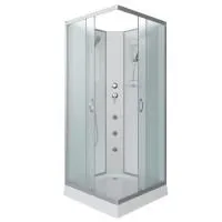 Душевая кабина Niagara Classic NG-1101-14BKG 90х90х200, низкий поддон 13 см, стекло матовое с полкой