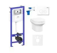 Комплект инсталляции и унитаза 7 в 1 Lavinia Boho Grance Hill Rimless 87561034